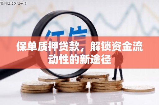 北辰保单质押贷款，解锁资金流动性的新途径