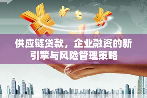 北辰供应链贷款，企业融资的新引擎与风险管理策略