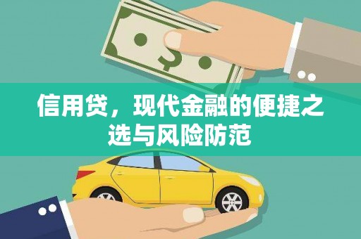 北辰信用贷，现代金融的便捷之选与风险防范